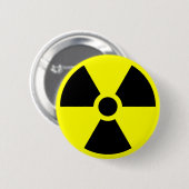 Strahlung-Trefoil-Symbol Button (Vorne & Hinten)
