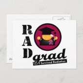 Strahlungs-Absolvent MULTIPLES MYELOMA Postkarte (Vorne/Hinten)