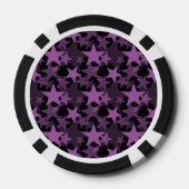 Strahlungs-Orchidee der Stern-3 Pokerchips (Rückseite)