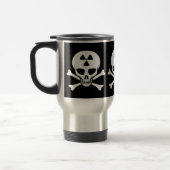 Strahlungs-Schädel u. Knochen-Tasse Reisebecher (Links)
