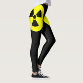 Strahlungs-Schild Schwarze Leggings (Rechts)
