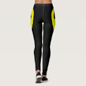 Strahlungs-Schild Schwarze Leggings (Rückseite)