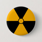 Strahlungs-Symbol-Knopf Button (Vorderseite)