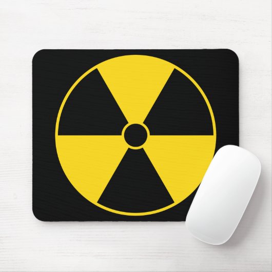 Strahlungs-Symbol-Mausunterlage Mousepad (Mit Mouse)