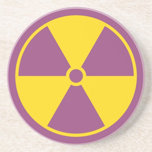 Strahlungs-Symbol-Untersetzer Getränkeuntersetzer (Vorne)