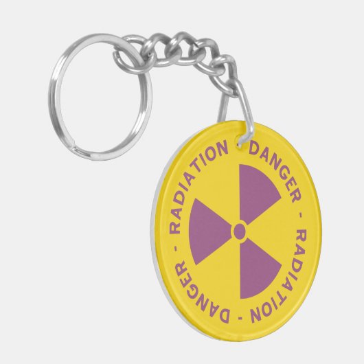 Strahlungs-warnender Schlüsselanhänger (Vorderseite links)