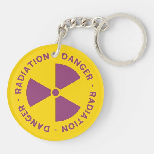 Strahlungs-warnender Schlüsselanhänger (Rückseite)