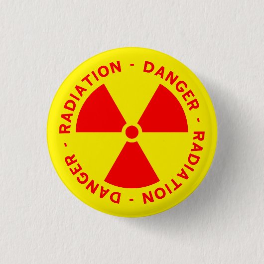 Strahlungs-Warnung Button (Vorderseite)