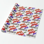 Strahlungsalligatoren Geschenkpapier (Ungerollt)