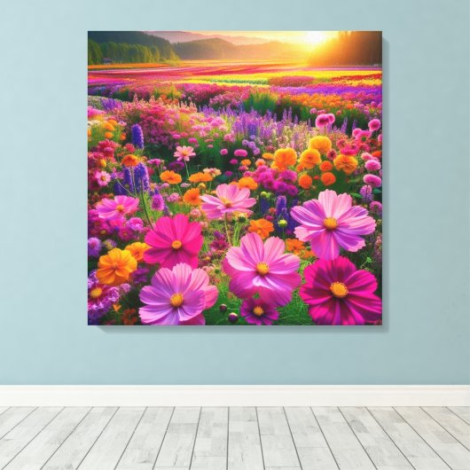 Strahlungsfeld Leinwanddruck (Insitu (Holzboden))