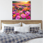 Strahlungsfeld Leinwanddruck (Insitu (Schlafzimmer))