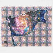 Strahlungsfläche in der Katzenleder Fleecedecke (Vorderseite (Horizontal))