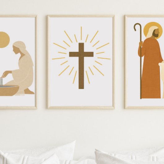 Strahlungskreuz Poster