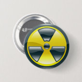 Strahlungssymbol Button (Vorne & Hinten)