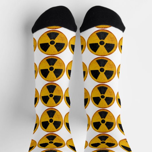 Strahlungssymbol Socken (Oben)