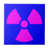 Strahlungswarnsymbol Fliese (Vorderseite)