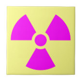 Strahlungswarnsymbol Fliese (Vorderseite)