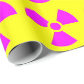 Strahlungswarnsymbol Geschenkpapier (Rolleneckpunkt)