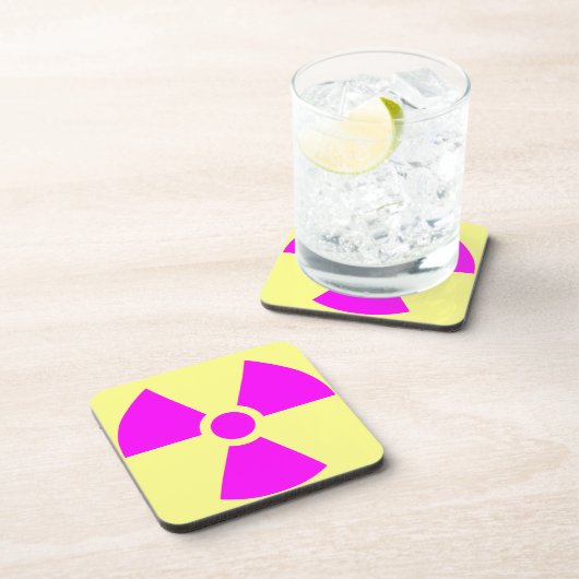 Strahlungswarnsymbol Getränkeuntersetzer (Rechte Seite)