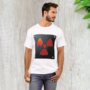 Strahlungswarnsymbol Industrie-Metall-Schild T-Shirt