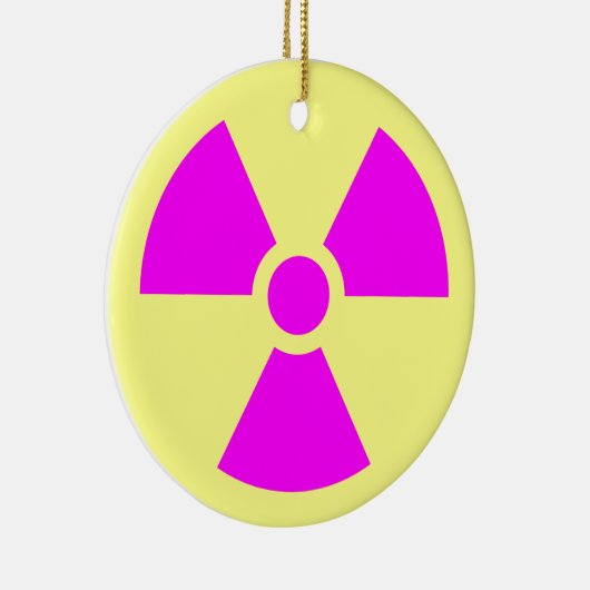 Strahlungswarnsymbol Keramikornament (Rechts)
