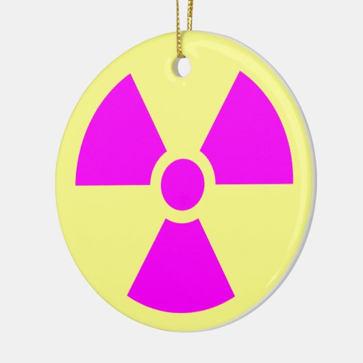 Strahlungswarnsymbol Keramikornament (Links)