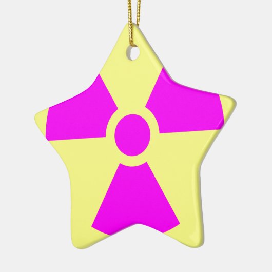 Strahlungswarnsymbol Keramikornament (Links)