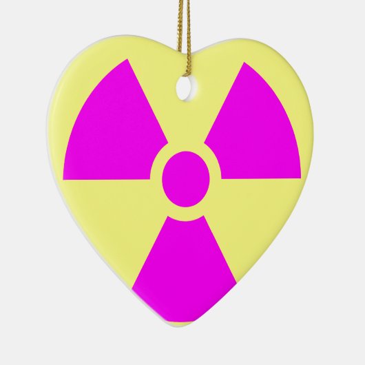 Strahlungswarnsymbol Keramikornament (Rechts)