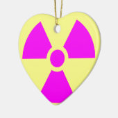 Strahlungswarnsymbol Keramikornament (Links)