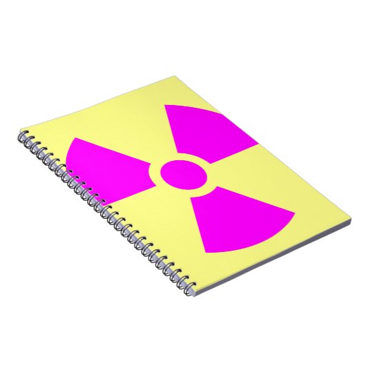 Strahlungswarnsymbol Notizblock (Rechte Seite)