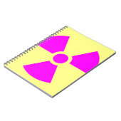 Strahlungswarnsymbol Notizblock (Linke Seite)
