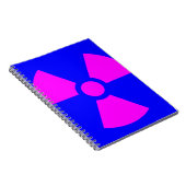 Strahlungswarnsymbol Notizblock (Rechte Seite)