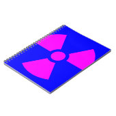 Strahlungswarnsymbol Notizblock (Linke Seite)