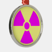 Strahlungswarnsymbol Ornament Aus Metall (Rechts)