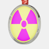 Strahlungswarnsymbol Ornament Aus Metall (Links)