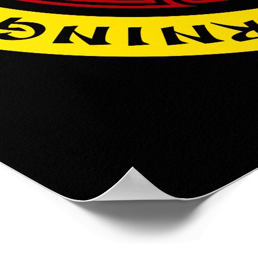 Strahlungswarnsystem Poster (Ecke)