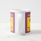Strahlungswarnung Jumbo-Tasse (Rückseite)