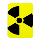 Strahlungszeichen 3"x4"-Magnet Magnet (Vertikal)