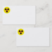 Strahlungszeichen und Atom-Visitenkarten Visitenkarte (Vorne/Hinten)