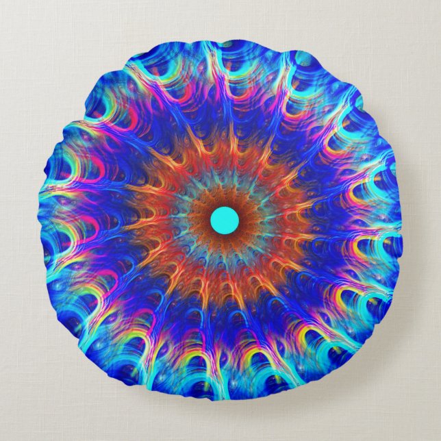 Strahlungszone Rundes Kissen (Vorderseite)