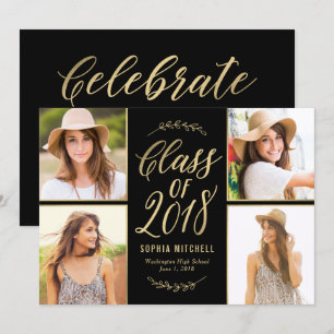 Strahlungszweige EDITABLE COLOR Abschluss Card Einladung