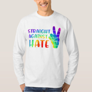 Straight against Hate - LGBTQ+ Alleinstolz T-Shirt