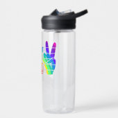 Straight against Hate - LGBTQ+ Ally Pride Sticker Trinkflasche (Links)