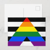 Straight Ally Feiertagspostkarte (Vorne/Hinten)