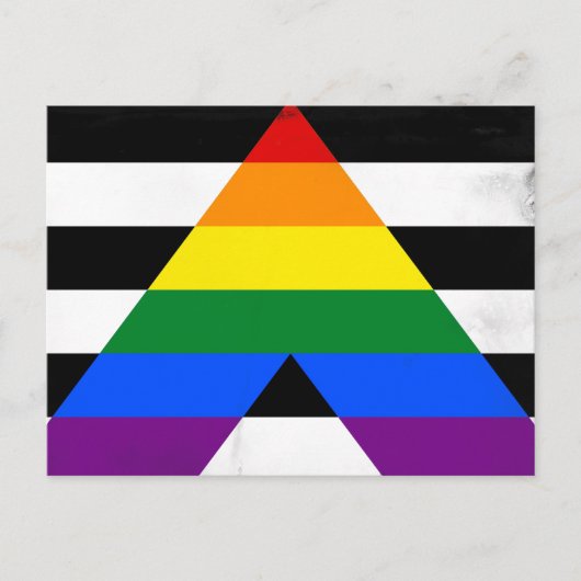 Straight Ally Feiertagspostkarte (Vorderseite)