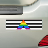 STRAIGHT ALLY FLAG BAR -.pnng Autoaufkleber (Auf Auto)