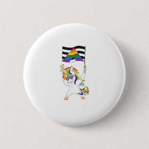 Straight Ally Flag Einhorn Trans Gay Pride LGBTQIA Button