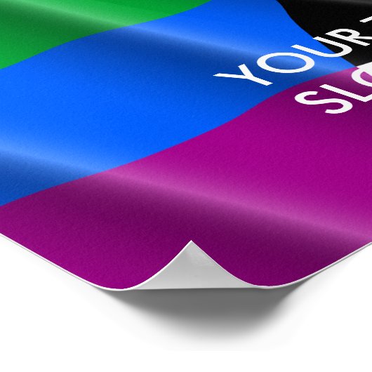 STRAIGHT ALLY FLAG POSTER (Ecke)