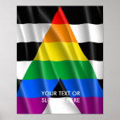 STRAIGHT ALLY FLAG POSTER (Vorne)
