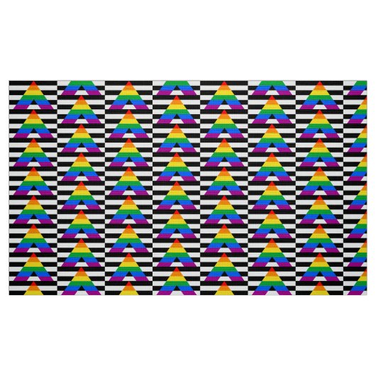 Straight-Ally-Flagge Stoff (Fat Quarter (45,7 x 55,9 cm))